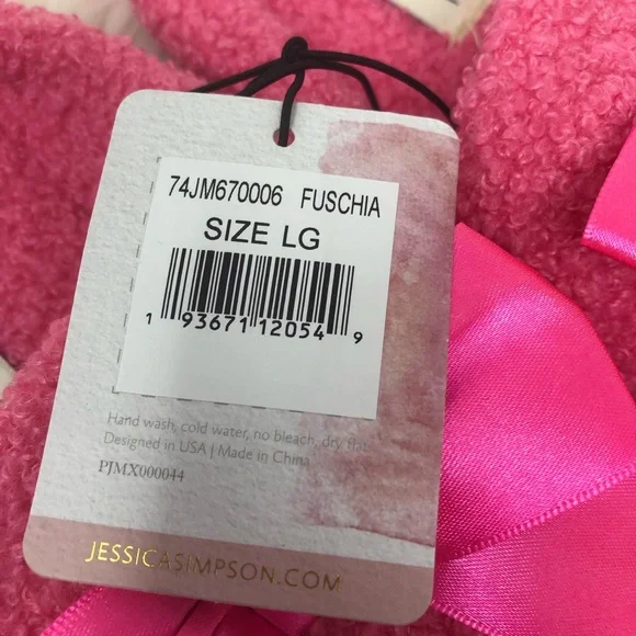 Girl Youth Pink Slippers size Large 2-3 - Picture 2 of 3